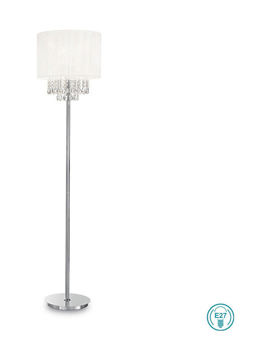 Ideal Lux Opera PT1 Κλασικό Φωτιστικό Δαπέδου Υ163xΜ38.5εκ. με Ντουί για Λαμπτήρα E27 σε Λευκό Χρώμα 068275